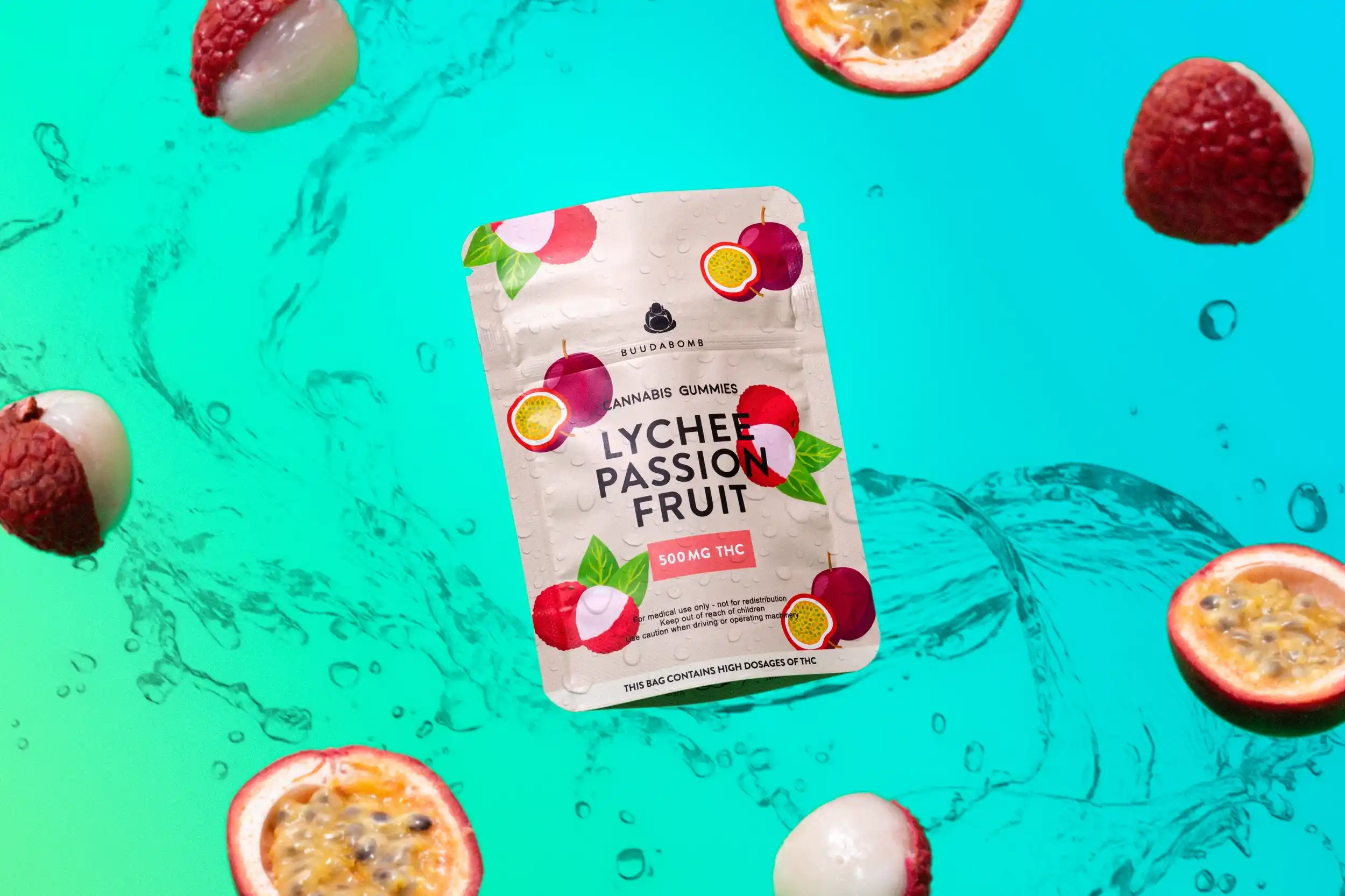 Buy Buudabomb Lychee Passion Fruit 500mg Online