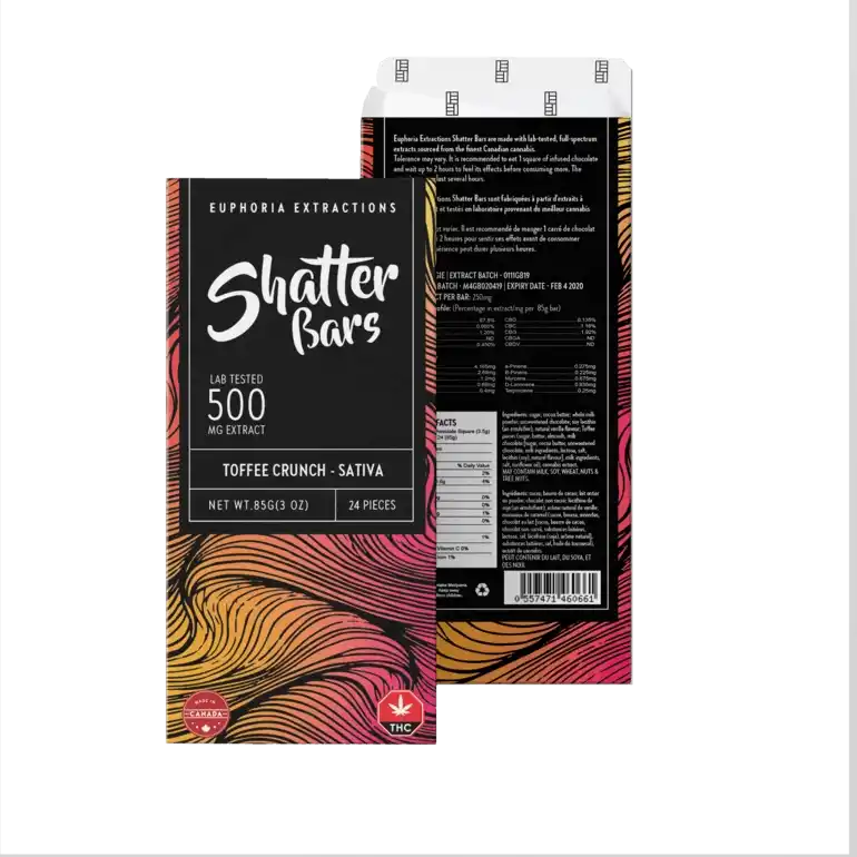 Buy Euphoria - Toffee Crunch 500mg Sativa